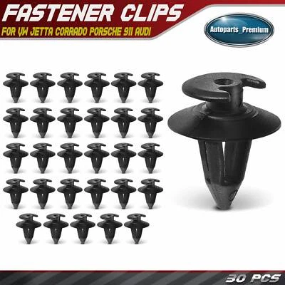 30 piezas clips de doble cabeza retenedor de panel de ajuste de nailon de 9 mm para VW Jetta Porsche Audi Foto 1 de 4