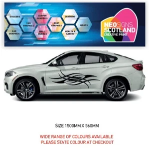 Grafica Lato Auto X 2 Si Adatta a Qualsiasi Auto Furgone Adesivi Universali Decalcomanie CSG30 - Foto 1 di 2