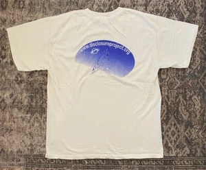 VTG 90s UFO Conspiracy T Shirt SZ L Disclosure Project Aliens Government Coverup - Picture 1 of 8