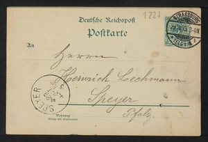 ALEMANIA 1227-ESTRASBURGO - (1895) - Imagen 1 de 3