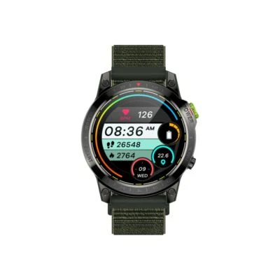 Smart Watch Green Touch Bluetooth Heart Rate Fitness Waterproof For Android iOS - Image 1 of 4