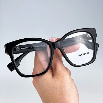 Burberry Women Eyeglasses Black Demo Square BE2363 Sylvie Asian Fit 3001 NEW - Image 1 of 4