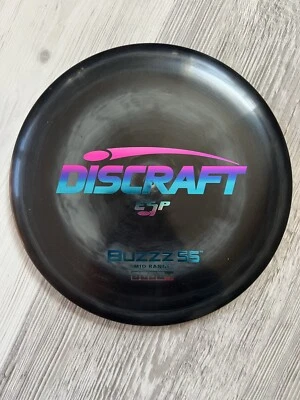 Discraft ESP Buzzz SS 173-174G Black W/ Swirls Midrange Swirly - NEW - - Image 1 of 4