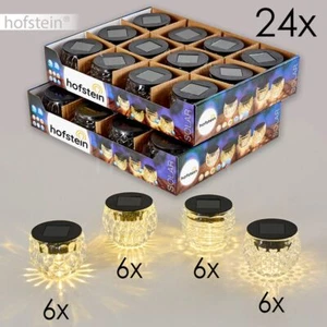 LED Außen Tisch Balkon Terrassen Beleuchtung Solar Garten Deko Lampen 24er Set - Bild 1 von 10