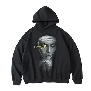 Niepce Men's Streetwear Mistress Hoodie Portrait Graphic Relaxed Pullover - Picture 1 of 7