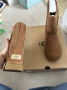 UGG Australia Women's Classic Short II Chestnut Suede Sheepskin Treadlite Uk 4.5 - Picture 1 of 8