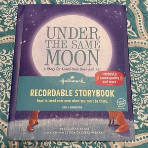 Under The Same Moon Hallmark beschreibbares Bilderbuch Stimme Geschenk Hardcover - Bild 1 von 10