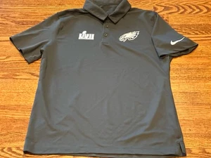 Philadelphia Eagles NFL Men's Nike LVII Super Bowl Polo Shirt Medium - Pre-owned - Picture 1 of 8