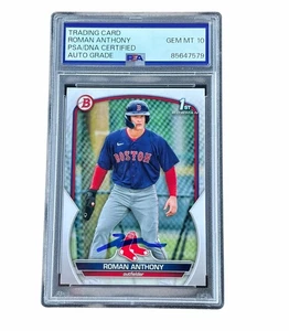 Roman Anthony signierte erste Bowman Papierkarte Boston Red Sox Auto PSA 10 - Bild 1 von 2