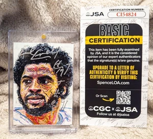 Earl Campbell Signed 1/1 MASTERPIECE Original Sketch Auto Card JSA Topps BLANKSY - Picture 1 of 5