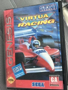 Virtua Racing (Sega Genesis, 1994) CIB Completo Divertido Auténtico Carreras ESTUCHE ROTO - Imagen 1 de 11