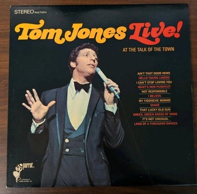 Tom Jones Live! At The Talk Of The Town - 1967 - Parrot PAS-71014 Vinyl LP  Foto 1 de 4