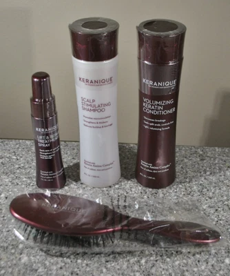 Champú estimulante del cuero cabelludo Keranique, acondicionador voluminizador de queratina, lift/rep+ Foto 1 de 4