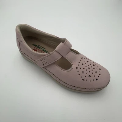 Mocasín para mujer SAS de cuero sauce con punta cerrada Mary Jane, rosa, 7,5 M Foto 1 de 4