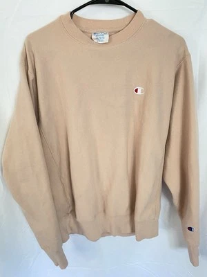 Champion Reverse Weave Pale Pink Peach Crewneck Sweatshirt USA Size Men’s Medium - Image 1 of 3
