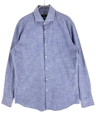 Hugo Boss Uomo Slim Fit Manica Lunga Casual Formale Taglia M - 41 16 - Immagine 1 di 4