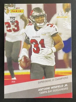 Antoine Winfield Jr 2020 Panini Instant RC Super Bowl Champions Buccaneers #27 - Image 1 of 2