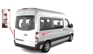 For Mercedes Sprinter W906 2006-2018 Trunk Tail Light Trim Frame Chrome 2 Pcs - Bild 1 von 7