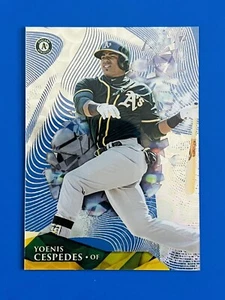 2014 Topps High Tek Yoenis Cespedes A’s Clouds Diffractor Card #HT-YC; #’d 25/25 - Picture 1 of 3