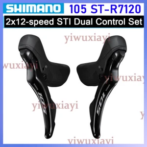 New Shimano 105 R7120 2x12-speed Road Bike Shifters Levers Hydraulic Disc Brakes - Picture 1 of 8