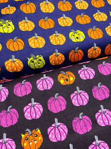 BRING YOUR OWN BOOS - cotton + steel - PUMPKINS halloween 100% cotton fabric