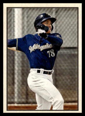 2019 Bowman Heritage Corey Ray  Prospect 53P-128 Milwaukee Brewers - Image 1 of 2