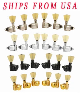 3x3 Locking Tuners 21:1 Tuning Keys for Gibson Les Paul/SG/ES or Acoustic - Picture 1 of 17