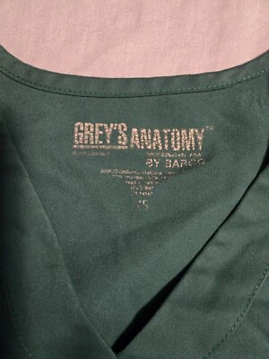 Grey's Anatomy Women's Scrub Top Green Size XS - Image 1 of 2