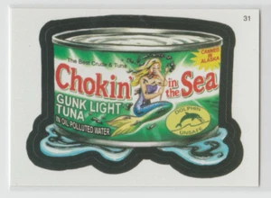 2005 Topps Wacky Packages Trading Card Sticker Chokin' In The Sea #31 - Picture 1 of 2