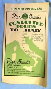 Servizio viaggi Roma Pier Busseti anni '50 approvato da EUCOM Special Services Broc - Foto 1 di 5