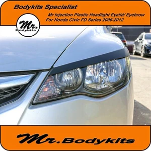 Mr Plastic EyeLid/ Headlight Eye brows For Honda Civic FD 2006-2012 Head Light - Bild 1 von 12