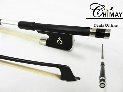 Advanced Carbon Fiber Double Bass Bow 3/4 Size French Style, Free Shipping - Image 1 of 4