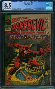 DAREDEVIL #13 ⭐ CGC 8.5 ⭐ 1st App of Vibranium! Silver Age Marvel Comic 1966 - Imagen 1 de 2