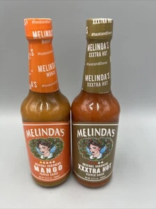 ¡Lote de 2! Salsa picante Melinda's. Salsa de mango y pimienta habanero caliente XXTRA. - Imagen 1 de 6