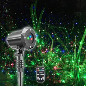 Christmas Laser Projector Lights Waterproof Outdoor Garden Decorative Lighting W - Picture 1 of 7