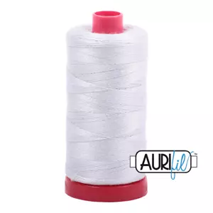 Aurifil 12wt Cotton Mako' 325m Spool - Colour 2600 Dove - Picture 1 of 3
