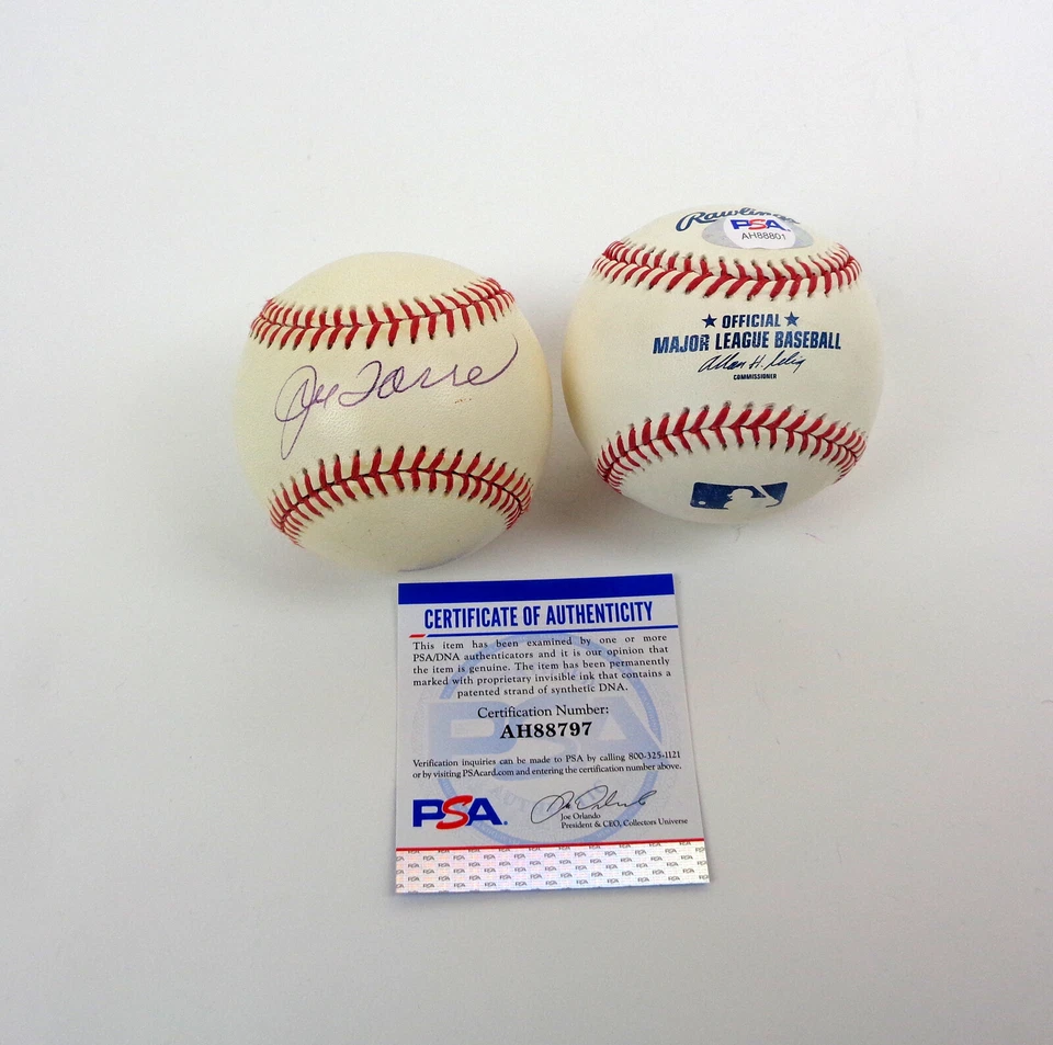 Joe Torre Hall of Fame NY Yankees Signed Autograph MLB Baseball PSA/DNA COA - Image 1 of 1