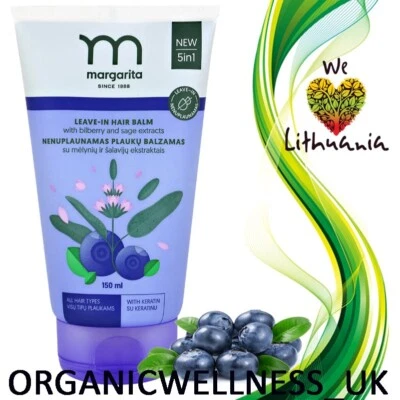 BIOK LAB MARGARITA BIO VEGAN / Leave-in Haarbalsam / Heidelbeer & Salbei Extrakt 150m