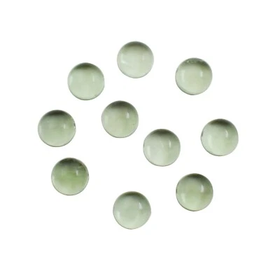 Natural Green Amethyst Round Calibrated Stone, February Birthstone For Jewelry - Image 1 of 4