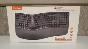 MEETION Ergonómico Inalámbrico Split Ergo Arco Teclado Acolchado Muñequera Reposamanos - Imagen 1 de 16