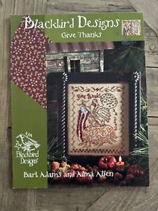 Blackbird Designs Cross Stitch “GIVE THANKS” OOP and HARD TO FIND
