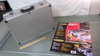 Workforce Aluminum Adjustable Technician Locking Toolbox 18"x13"x6" * Label Mint - Image 1 of 4