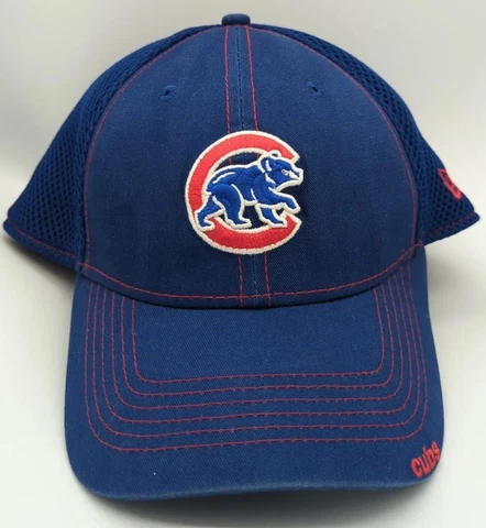 Men's New Era Royal Blue/Red Chicago Cubs Mascot Neo 39THIRTY Flex Hat Cover