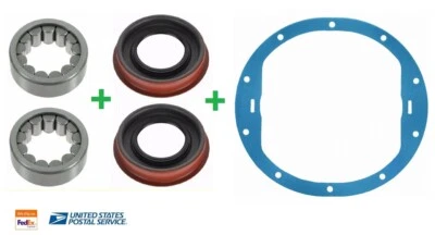 Wheel Bearing & Seal Rear LH & RH PAIR for Chevy GMC Hummer 8.5 8.6 GM AAM Axle - Image 1 of 2