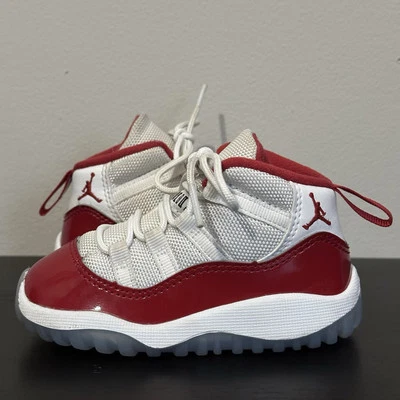 Nike Air Jordan 11 Retro Cherry Baby Size 6C Athletic Shoes Sneakers 378040-116 - Image 1 of 4