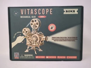 Vitascope Mechanical Gear Working Vintage Movie Projector 3D Puzzle ROKR LK601 - Picture 1 of 11