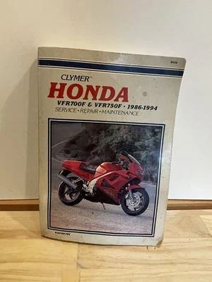 Libro manual de mantenimiento de reparación de servicio Clymer HONDA VFR700F + VFR750F 1986-1994 Foto 1 de 4