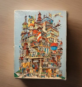 Vintage 1977 Springbok VERTICALVILLE 500+ Pc Jigsaw Puzzle by Hallmark COMPLETE - Picture 1 of 7