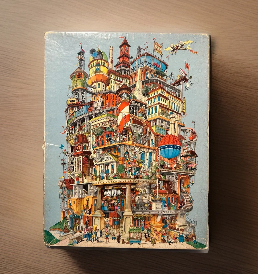 Vintage 1977 Springbok VERTICALVILLE 500+ Pc Jigsaw Puzzle by Hallmark COMPLETE - Image 1 of 4