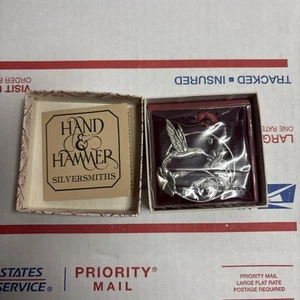 Hand & Hammer Sterling Silver Christmas Ornament Hummingbird w/ Orig. COA & Box - Picture 1 of 3